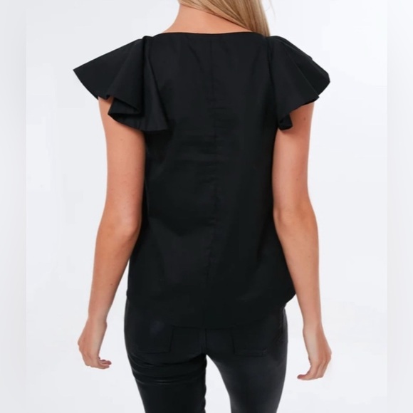 NWOT Tuckernuck Pomander Place Black Willabe Women's Top Small - Picture 4 of 5